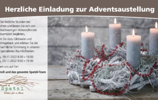 Herzliche Einladung zu unserer Adventsaustellung 2022